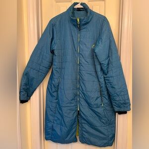 K-way Women's Long Jacket 
Light blue 
Large